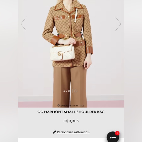 White, Gucci flap bag. Cute summer bag! Authentic. - Picture 1 of 7